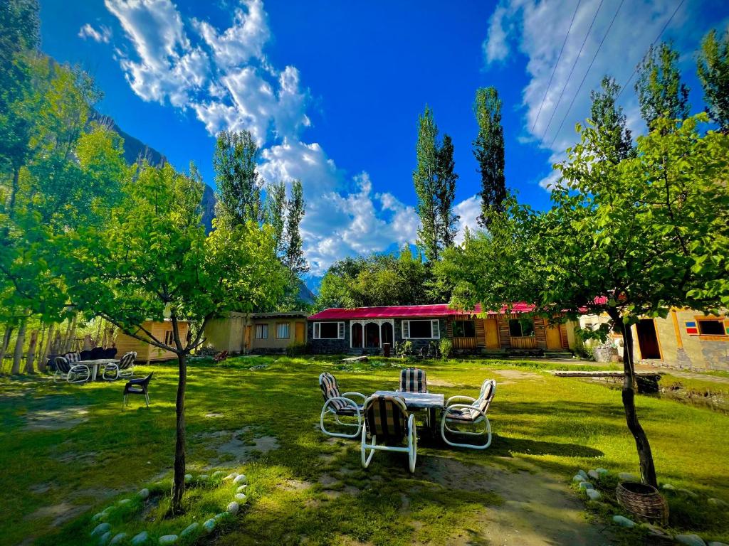Zahrada ubytování Safari Resort Skardu