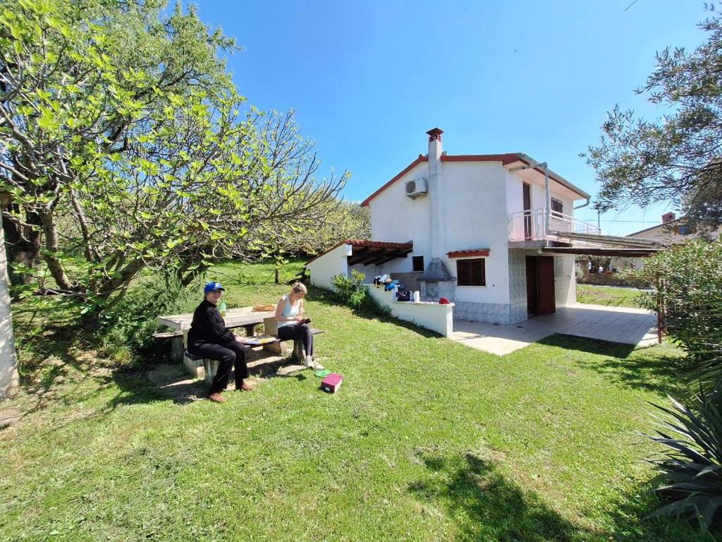 Zahrada ubytování Hiša Seča Sunset