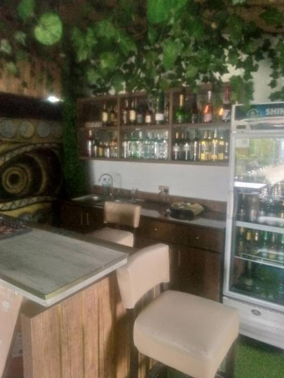 Lounge nebo bar v ubytování De Palms Hotel Port Harcourt