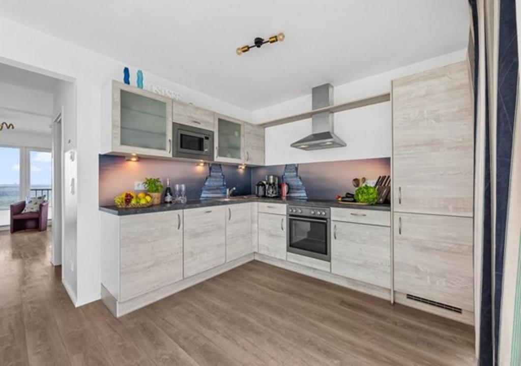 Kuchyň nebo kuchyňský kout v ubytování Ferienwohnung Admiral Suite