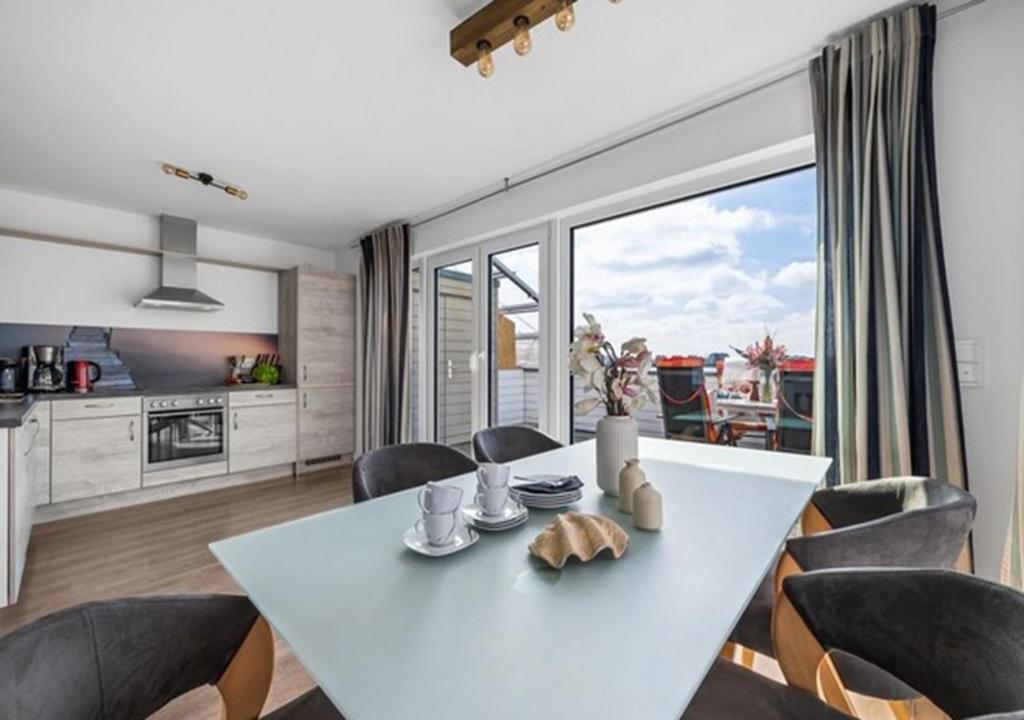 Kuchyň nebo kuchyňský kout v ubytování Ferienwohnung Admiral Suite