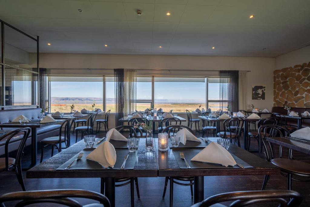 Restaurace v ubytování Efri-Vík Bungalows