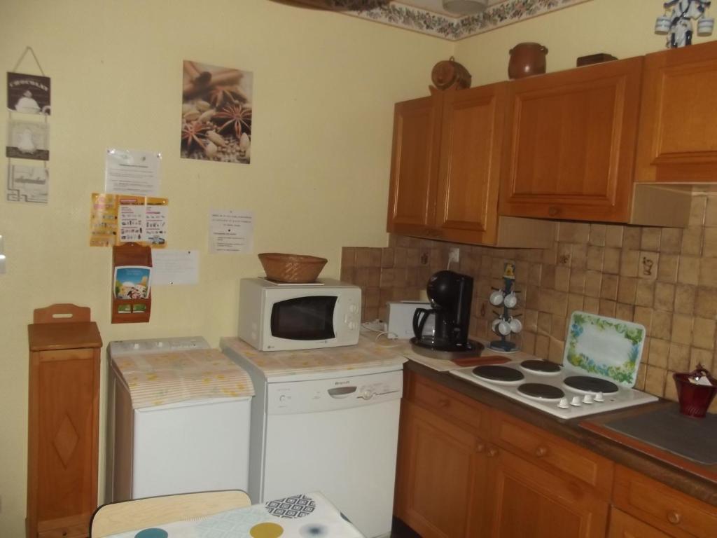 Kuchyň nebo kuchyňský kout v ubytování Cascades Location