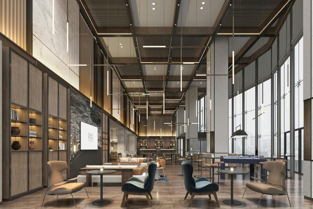 Posezení v ubytování Four Points by Sheraton Rizhao