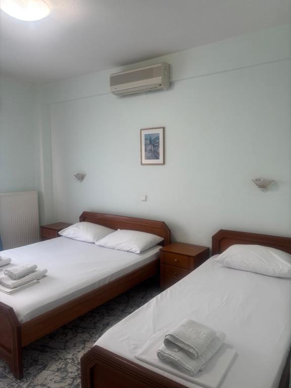 Postel nebo postele na pokoji v ubytování Indigo sea view rooms