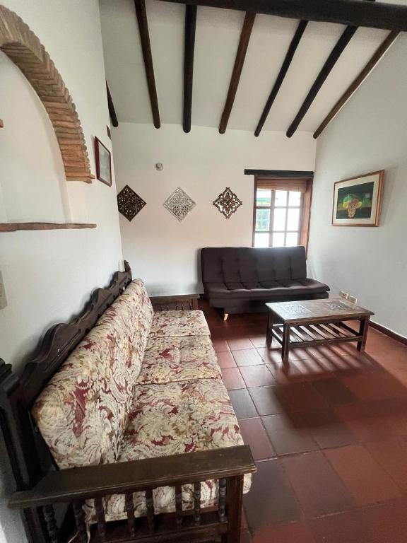 Posezení v ubytování La Morada de la Villa 201