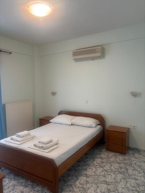 Postel nebo postele na pokoji v ubytování Indigo sea view rooms