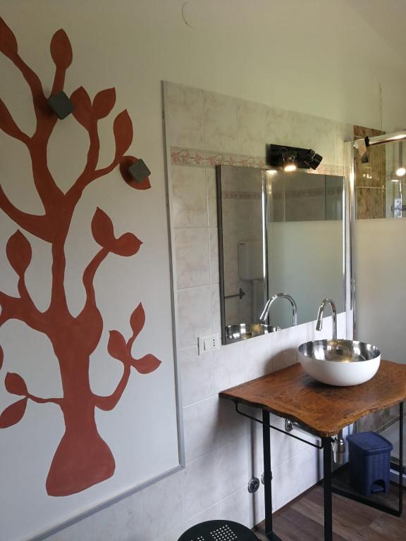 Koupelna v ubytování FalcoBianco GuestHouse