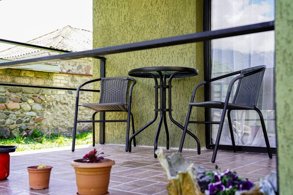 Balkón nebo terasa v ubytování Tuta Area Cottage