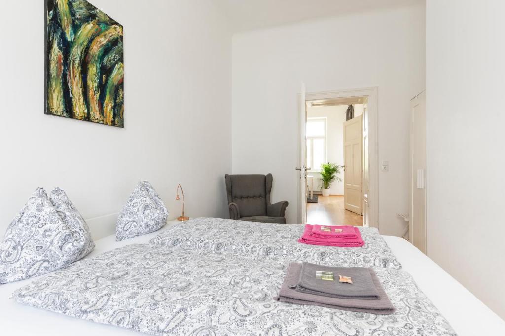 Posteľ alebo postele v izbe v ubytovaní City-Apartments Graz