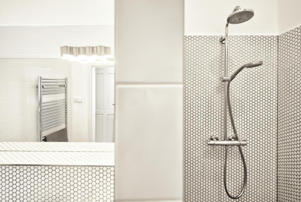 Koupelna v ubytování Apartmány VIENNA