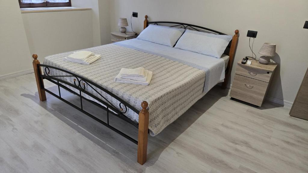 Postel nebo postele na pokoji v ubytování Casa Vacanze Mannara