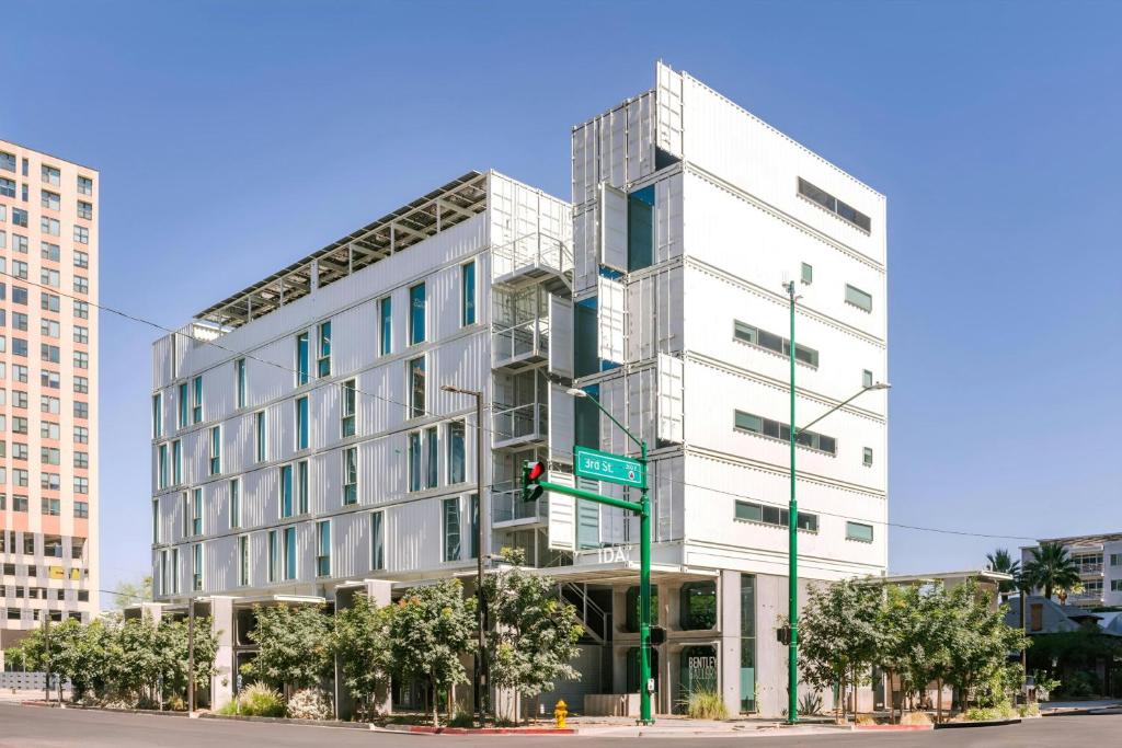 Budova, kde se aparthotel nachází