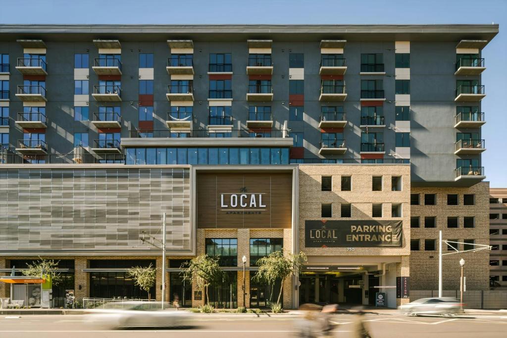 Budova, kde se aparthotel nachází