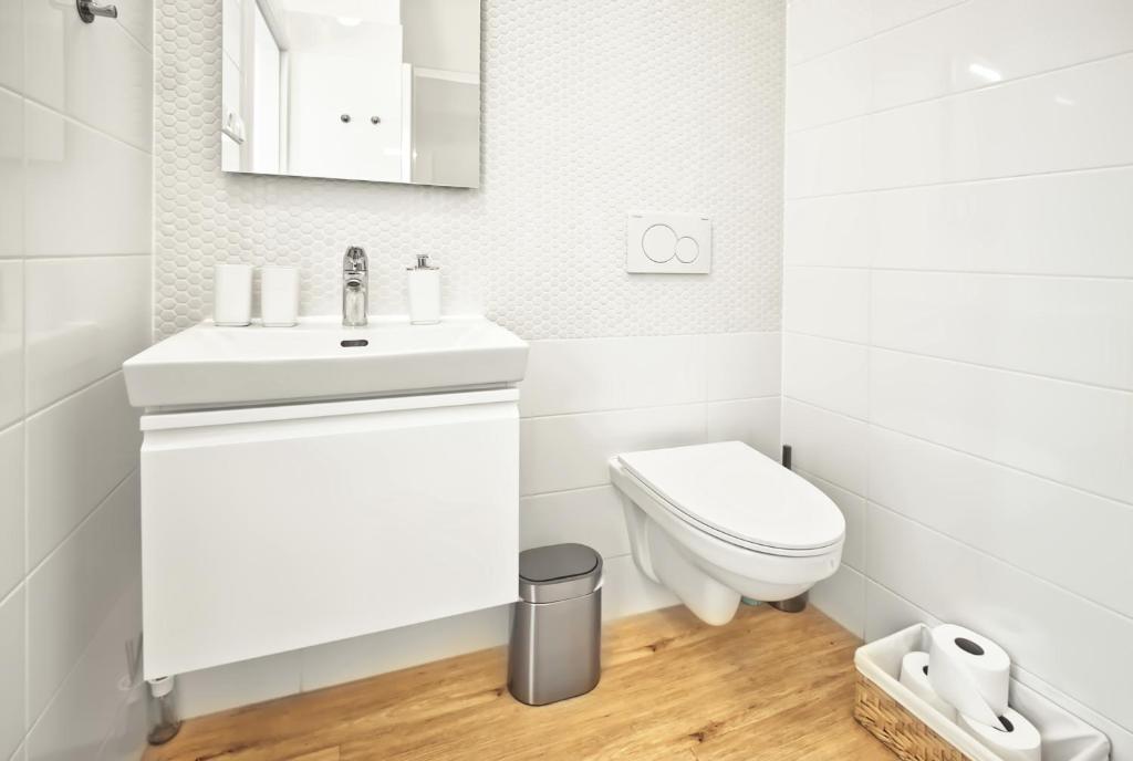 Koupelna v ubytování Apartmány VIENNA