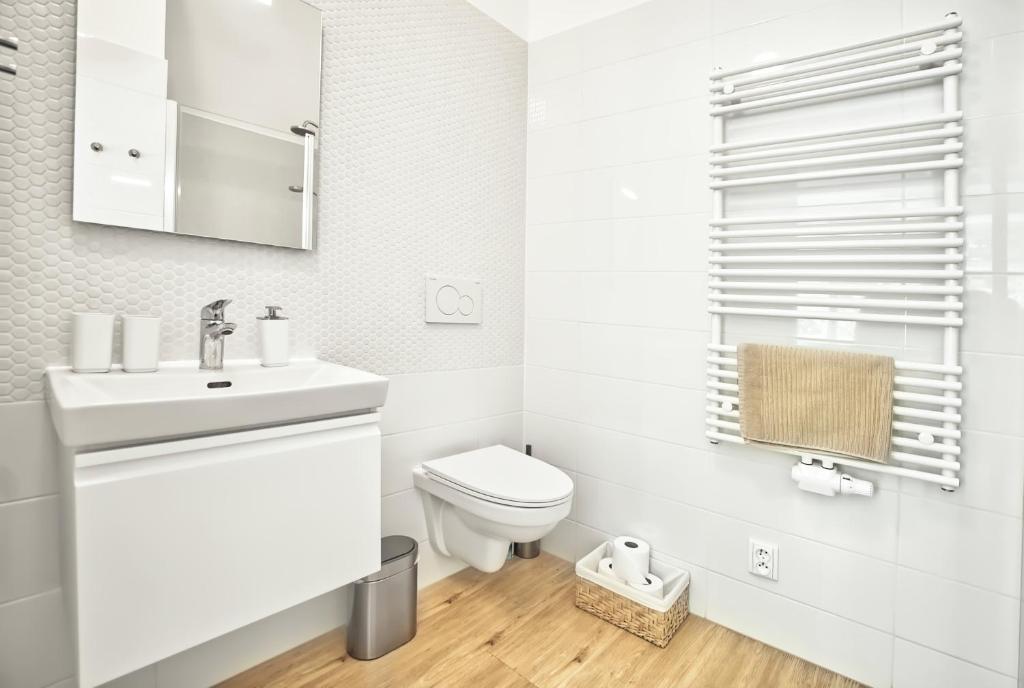 Koupelna v ubytování Apartmány VIENNA