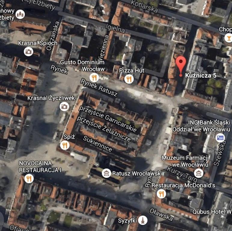 Widok na miasto Wrocław z tego apartamentu