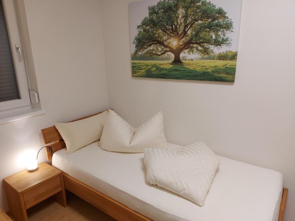 Postel nebo postele na pokoji v ubytování Apart Sonnenblick