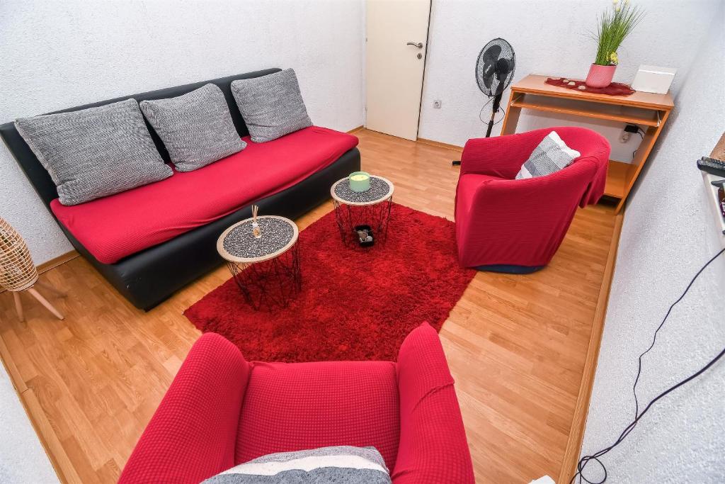 Posezení v ubytování Apartment Olga