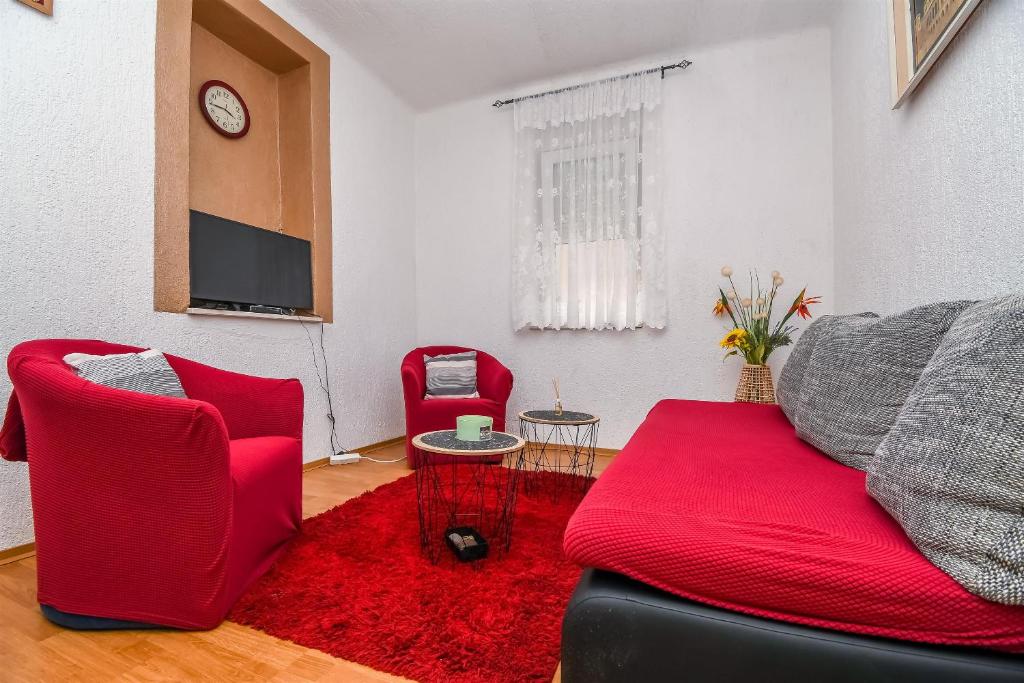 Posezení v ubytování Apartment Olga