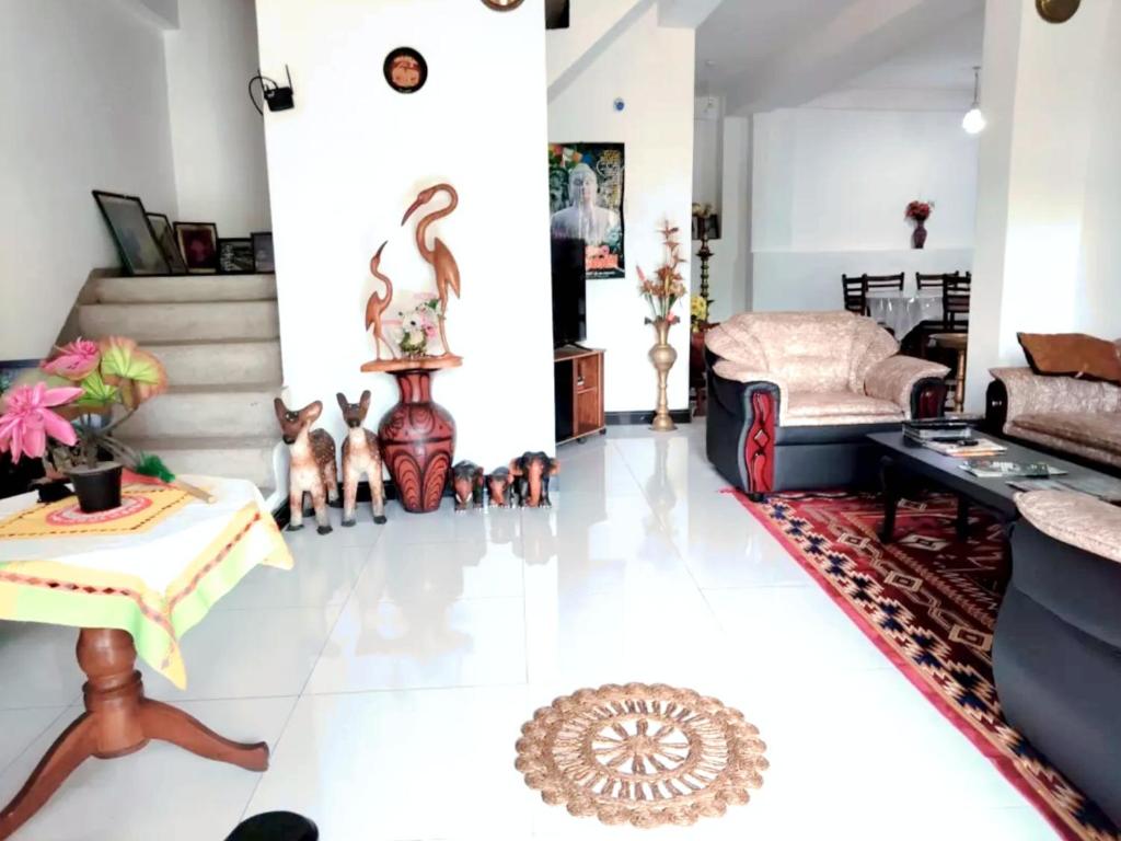 Posezení v ubytování Chandi Mahal HomeStay