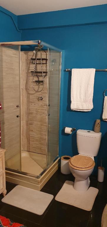 Koupelna v ubytování Comfortable modern studio villa