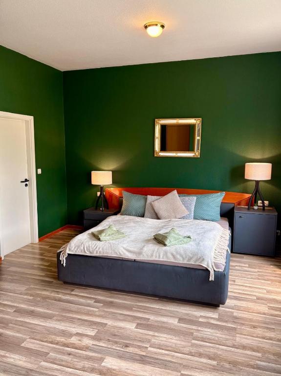 Postel nebo postele na pokoji v ubytování Themenhotel Rehlein