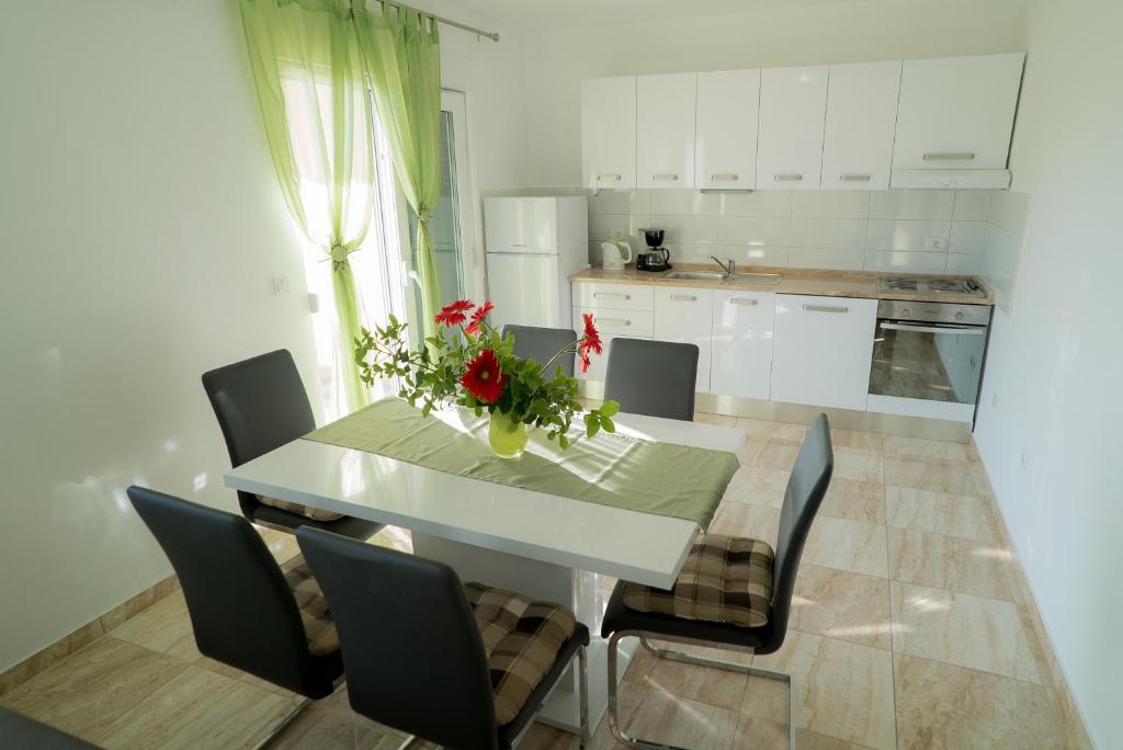 Kuchyň nebo kuchyňský kout v ubytování Apartmani Ružica