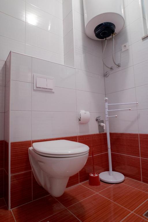 Koupelna v ubytování Apartmani Ružica