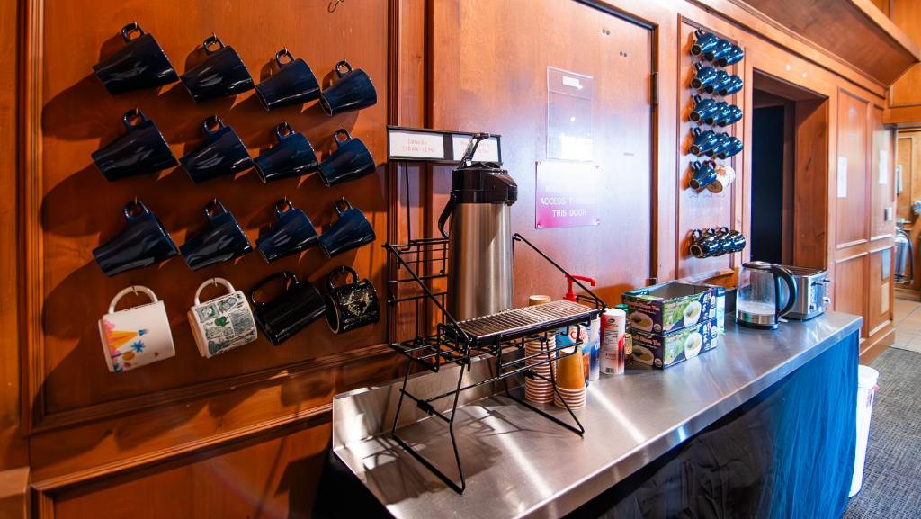 Kuchyň nebo kuchyňský kout v ubytování Park City Hostel