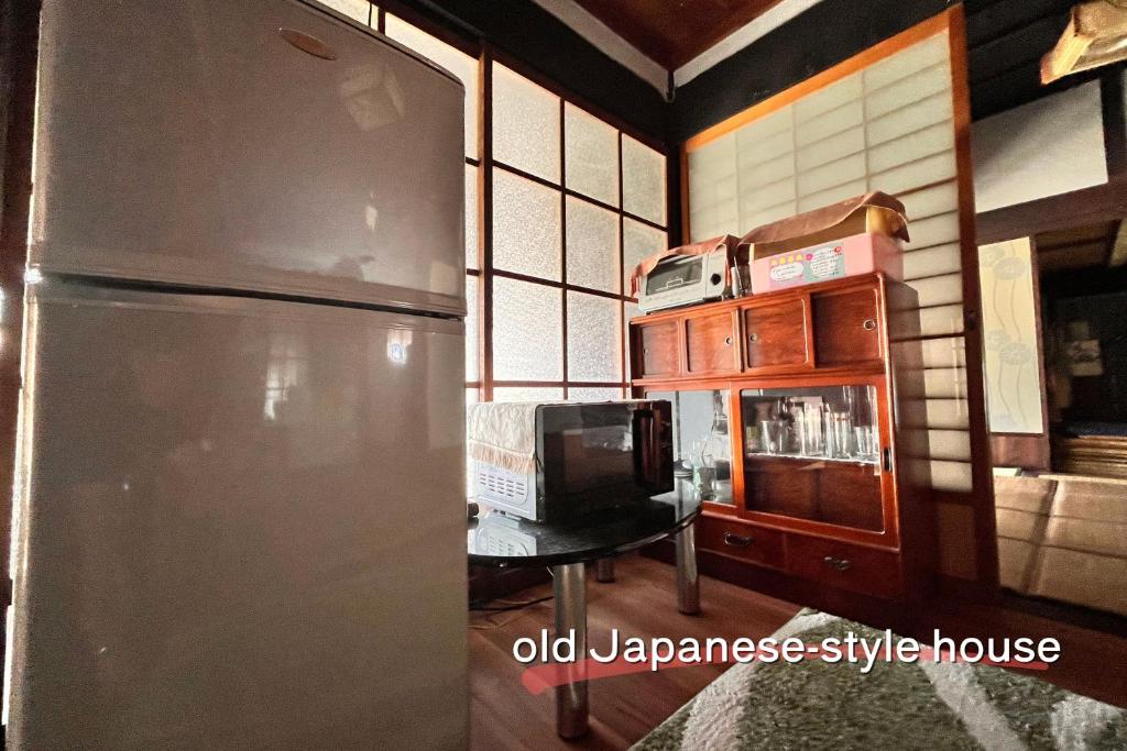 Kuchyň nebo kuchyňský kout v ubytování もりのもむ Morinomomu Guest House in Mitsuo