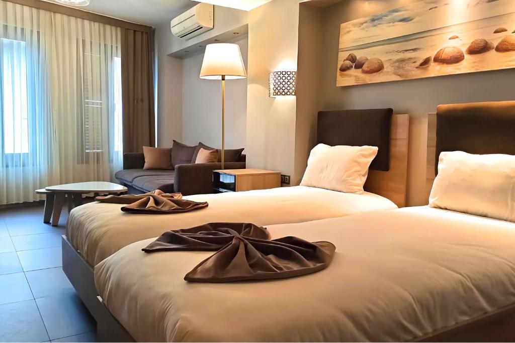 A bed or beds in a room at BC Residence Pangaldi