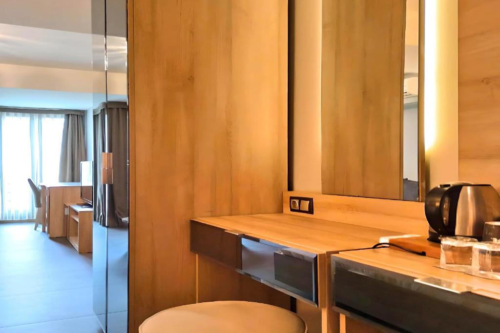 A kitchen or kitchenette at BC Residence Pangaldi