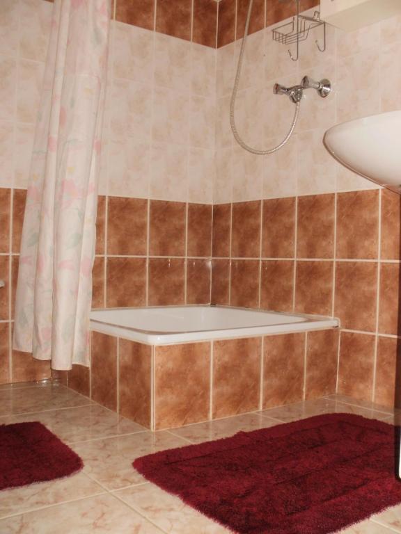 Kúpeľňa v ubytovaní Bodzavirág Apartman