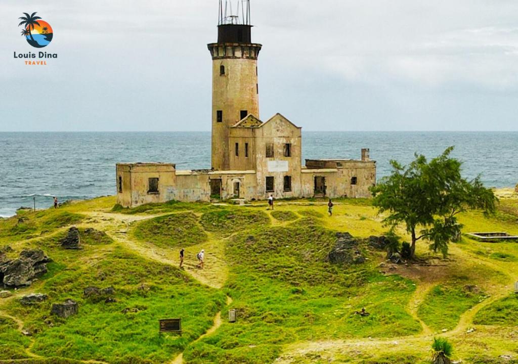 an old lighthouse on an island in the ocean at Serenity northen 5-beds villa with private pool in Grand Baie