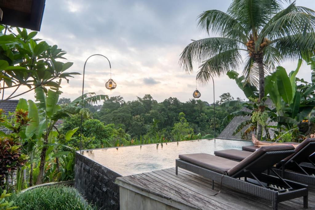 Zahrada ubytování Mahadana Ubud