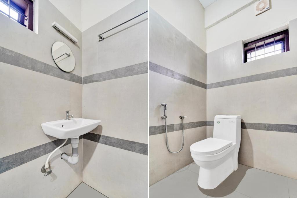 Koupelna v ubytování Super Hotel O Ambalamedu