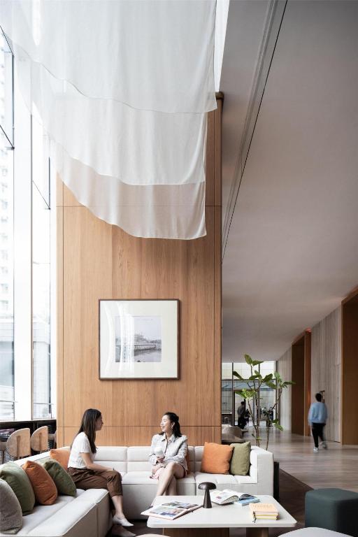 A seating area at EAST Hong Kong