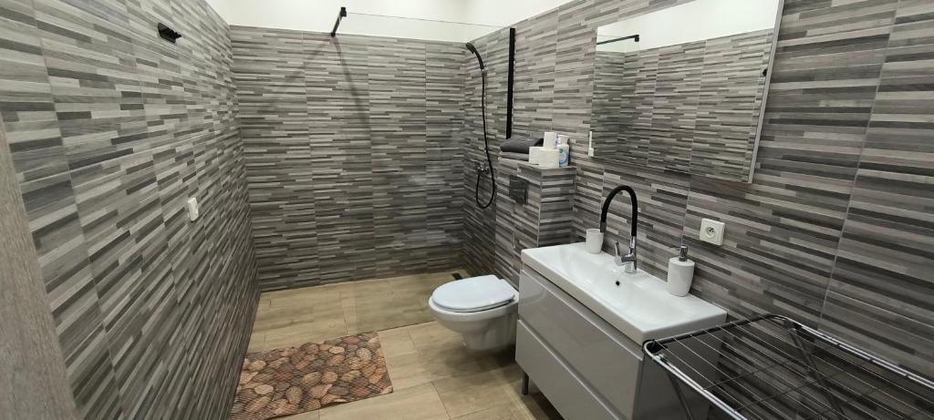Koupelna v ubytování Apartmán Levandule