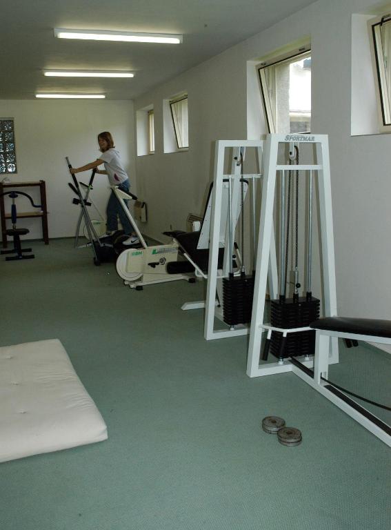 Fitness centrum a/nebo fitness zařízení v ubytování Penzion Bobešova bouda