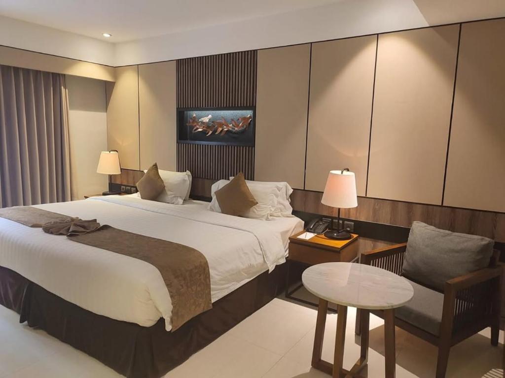 Postel nebo postele na pokoji v ubytování De Atlantiis Suites Near IGI Airport