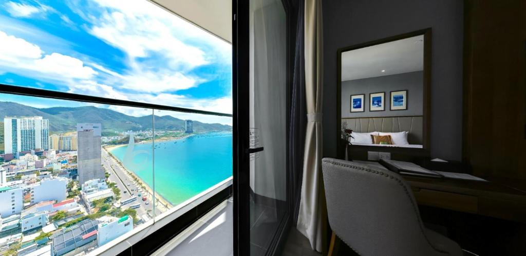 Superior Double Room with Partial Ocean View  - Sauna access & Stay More, Pay Less