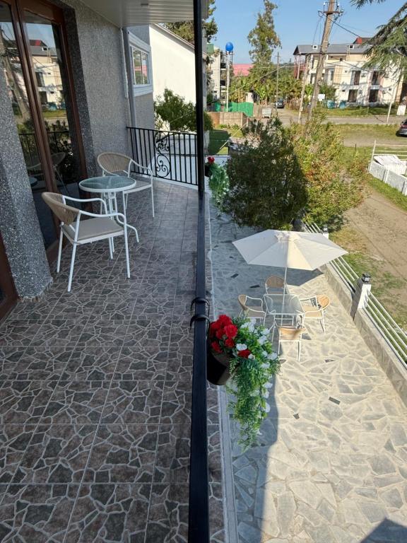 Balkón nebo terasa v ubytování LUNA Hotel