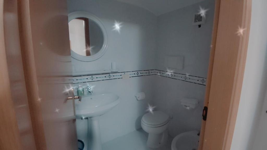 Koupelna v ubytování Hotel affittacamere novella