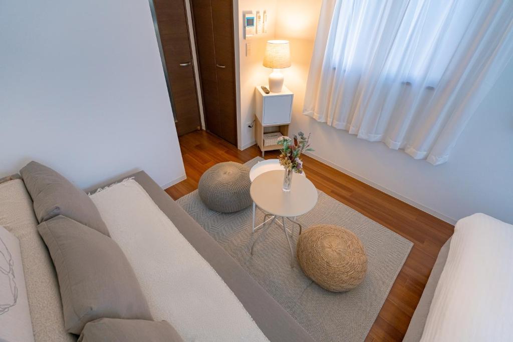 Posezení v ubytování Suke Home Oshiage