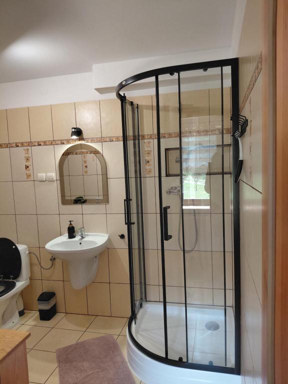 Łazienka w obiekcie Apartament Na Rozdrożu