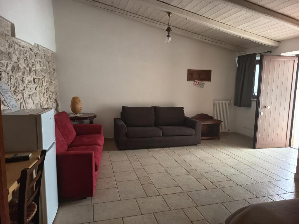 Posezení v ubytování B&B Il Mulino del Monastero