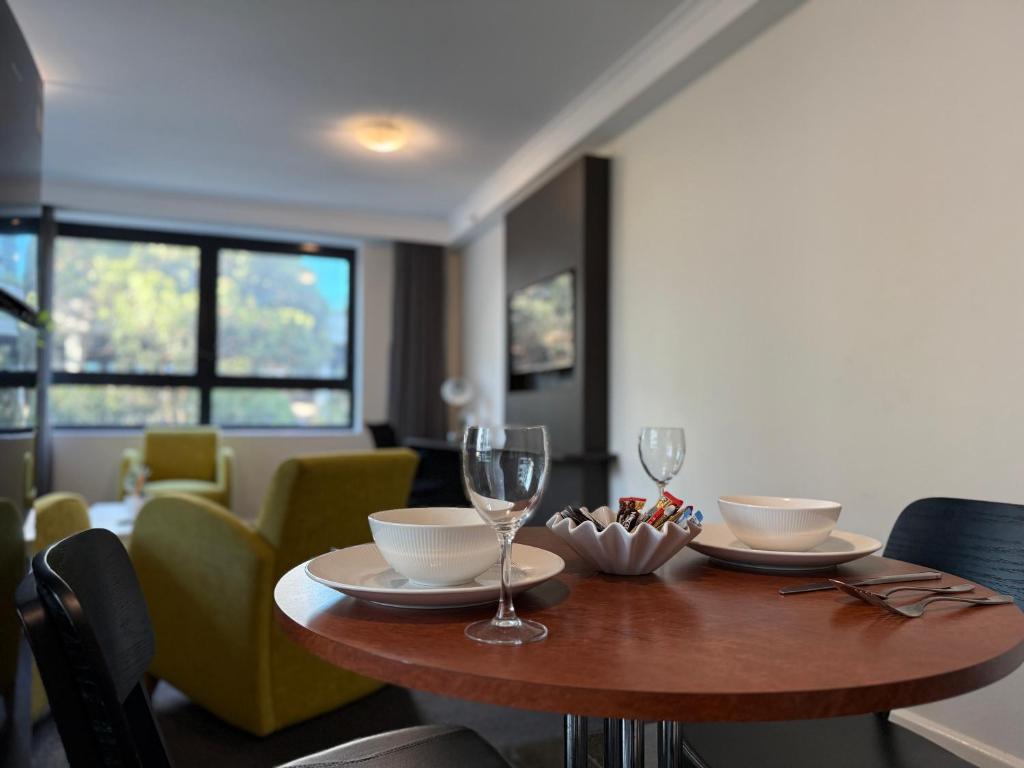 Posezení v ubytování Cozy one bedroom unit in parramatta