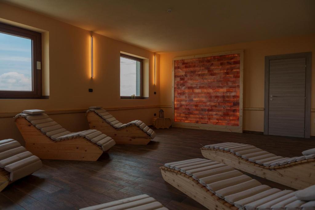 Posezení v ubytování Hotel Panoramico SPA lago d'Orta