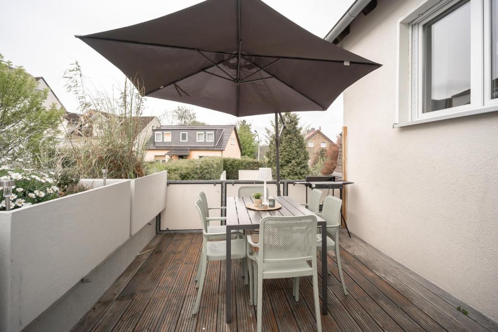 Balkón nebo terasa v ubytování Juno Living - Witten Apartmenthaus